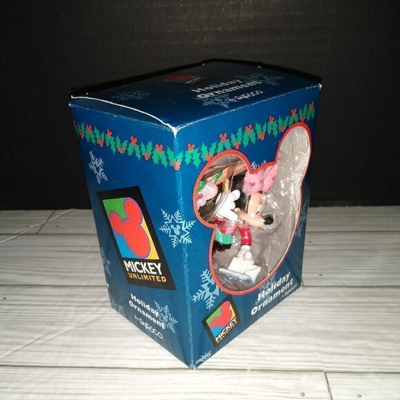 Mickey Unlimited Holiday Ornament Minnie Mouse Merry Christmas Teacher By Enesco - Picture 5 of 9